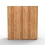 Stylish kitchen wooden cabinet for compact spaces