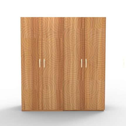 Stylish kitchen wooden cabinet for compact spaces