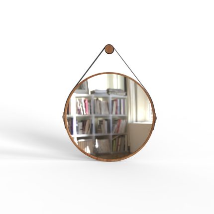 Modern decorative mirror in circular shape for bedroom or bathroom use in Bangladesh