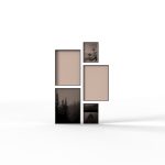 Stylish 4-piece picture frame collection for wall and tabletop display