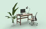 white study table daraz reading table hatil computer table