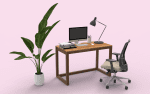 wooden table for study rfl study table