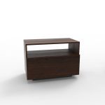 4,Compact side table with wireless charging pad — smart bedside furniture for tech-savvy users