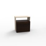 24,Side table with lockable drawer — secure storage solution for personal items