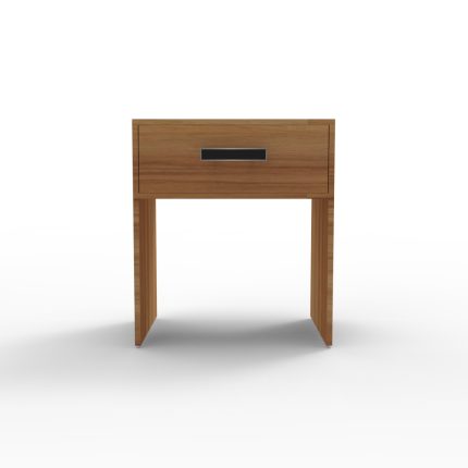 31,Bedside table with slide-out book rack — perfect for nighttime readers
