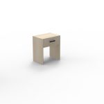 33,Wireframe metal wooden top — industrial blend for urban spaces