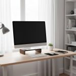 monitor stand 2 tier monitor stand plastic monitor stand stacked monitor riser with storage monitor riser design